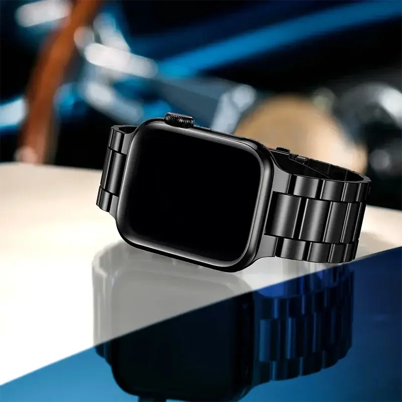 Roestvrij Stalen Smartwatch Bandje Premium Metalen Horlogeband Verstelbaar Polsbandje Stijlvol Elegant | Sansoti