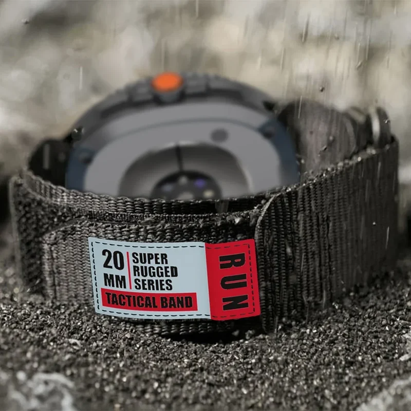 Nylon Smartwatch Bandje Tactical voor Galaxy Watch 8 9 Classic Verstelbaar Sportief Ademend Polsband | Sansoti