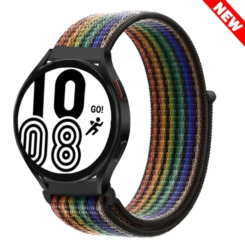 Nylon Sportband Smartwatch 20mm 22mm Ademend Lichtgewicht Loop Polsband Verstelbaar Training Fitness | Sansoti