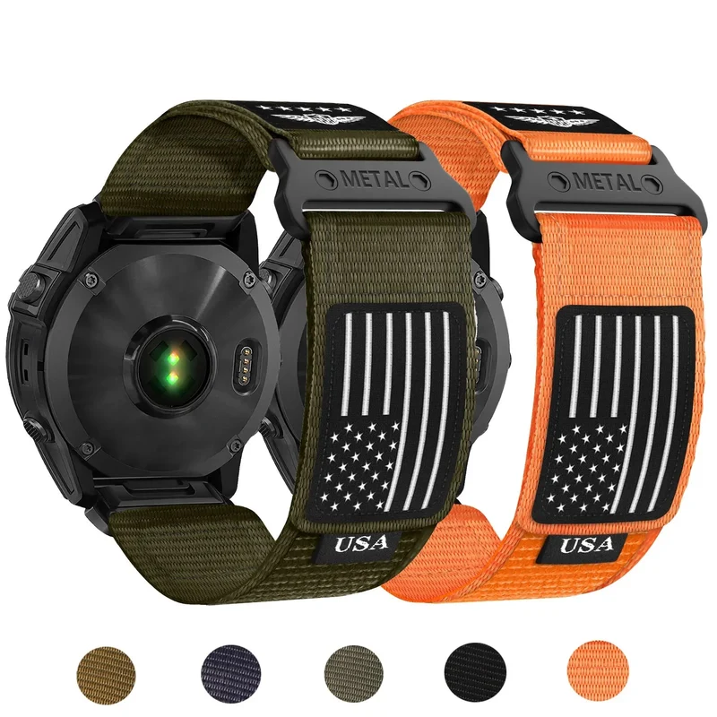 Nylon Smartwatch Bandje Sportief Ademend Universeel 20mm 22mm 26mm Verstelbaar Polsband Horlogeband Actief | Sansoti