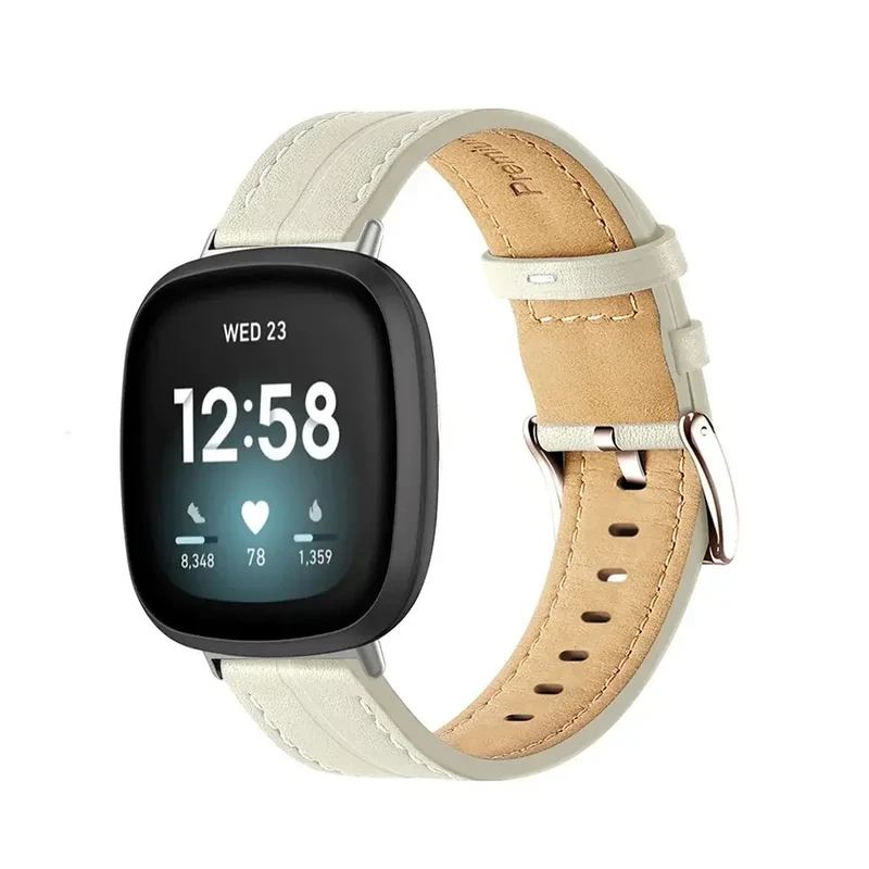 Lederen Smartwatch Bandje Verstelbaar Polshorloge Band Leer Premium Stijlvol Vervangingsbandje Accessoire | Sansoti