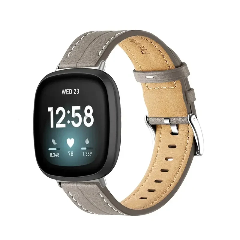 Lederen Smartwatch Bandje Verstelbaar Polshorloge Band Leer Premium Stijlvol Vervangingsbandje Accessoire | Sansoti