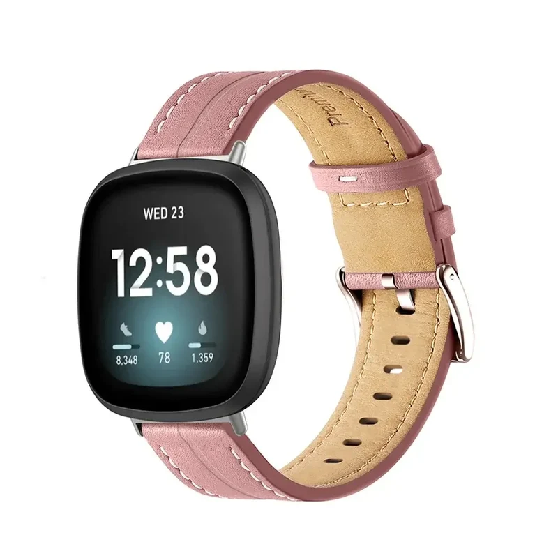 Lederen Smartwatch Bandje Verstelbaar Polshorloge Band Leer Premium Stijlvol Vervangingsbandje Accessoire | Sansoti