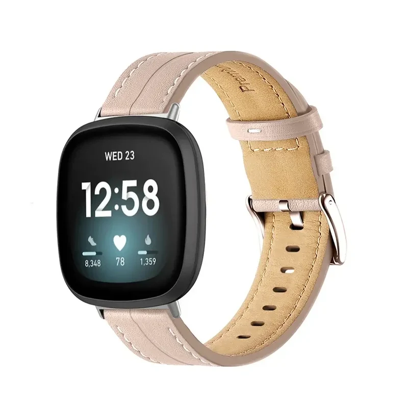 Lederen Smartwatch Bandje Verstelbaar Polshorloge Band Leer Premium Stijlvol Vervangingsbandje Accessoire | Sansoti