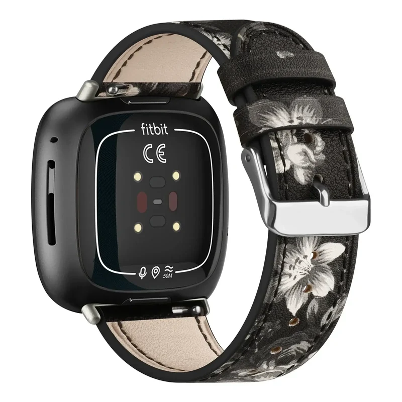 Leren Smartwatch Bandje Verstelbaar Sporthorloge Armband Vervanging Polsband voor Dames en Heren活动追踪 | Sansoti