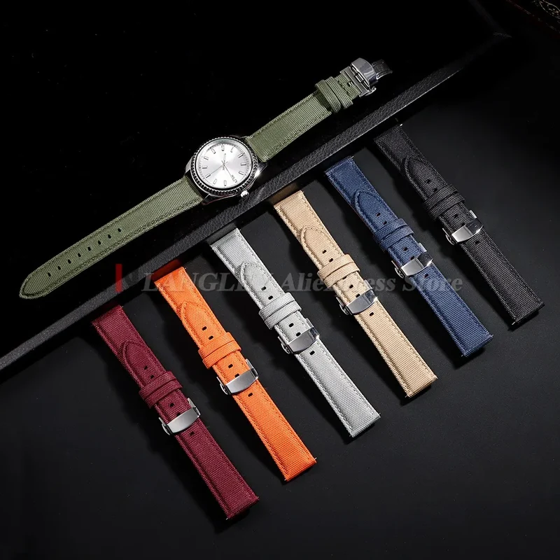 Nylon Horloge Bandje Zeilstof Waterafstotend Quick-Release Universeel Sporthorloge Band 20mm 22mm Polsband | Sansoti