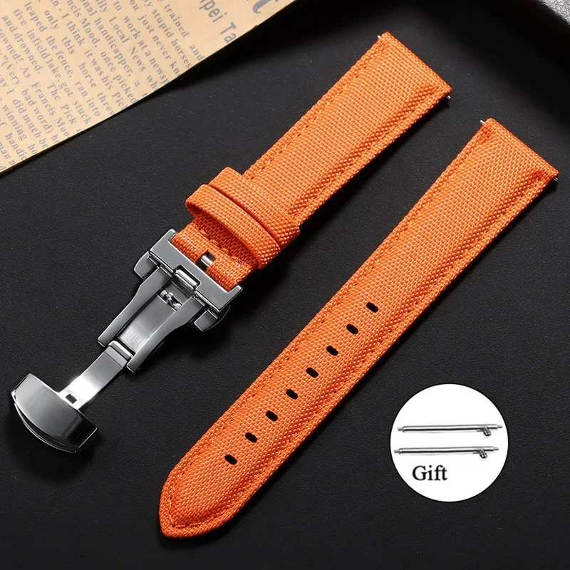 Nylon Horloge Bandje Zeilstof Waterafstotend Quick-Release Universeel Sporthorloge Band 20mm 22mm Polsband | Sansoti