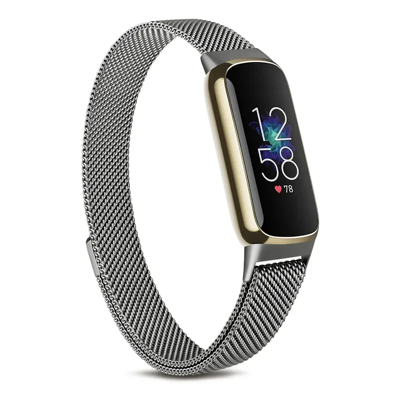Magnetische Smartwatch Band RVS Mesh Verstelbaar Horloge Bandje Polsband voor Fitness Tracker Sporthorloge | Sansoti
