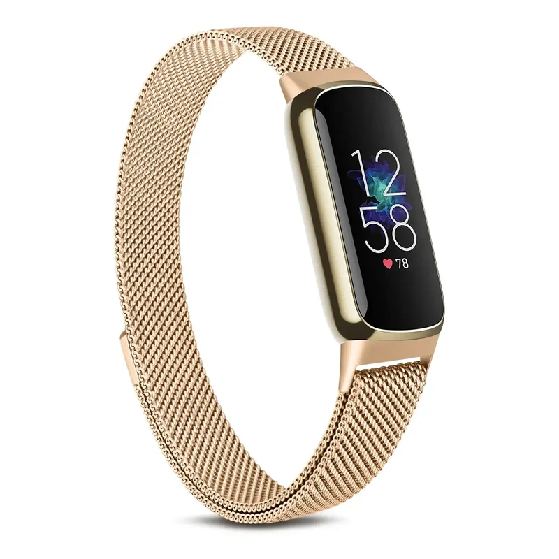 Magnetische Smartwatch Band RVS Mesh Verstelbaar Horloge Bandje Polsband voor Fitness Tracker Sporthorloge | Sansoti