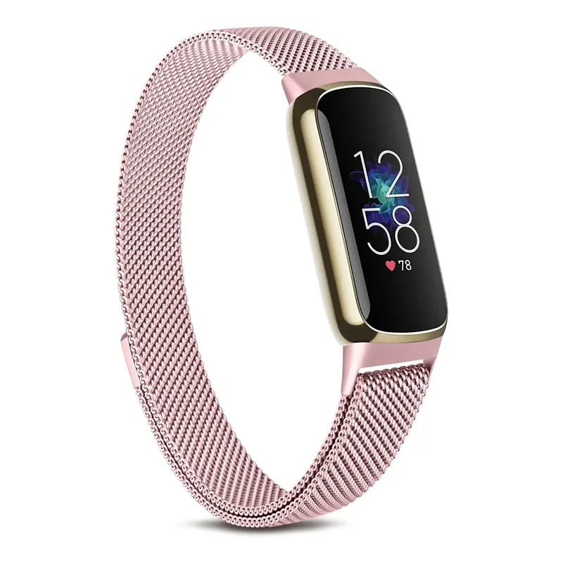 Magnetische Smartwatch Band RVS Mesh Verstelbaar Horloge Bandje Polsband voor Fitness Tracker Sporthorloge | Sansoti