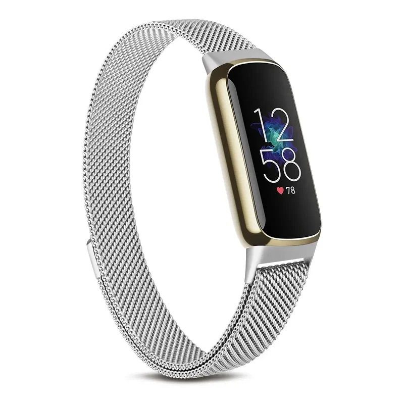 Magnetische Smartwatch Band RVS Mesh Verstelbaar Horloge Bandje Polsband voor Fitness Tracker Sporthorloge | Sansoti