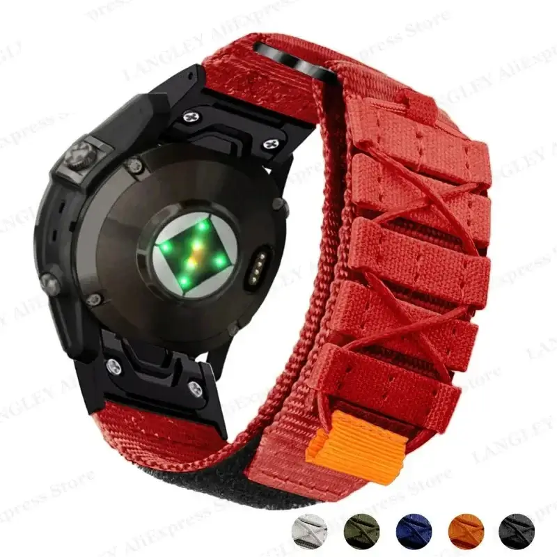 Nylon Klittenband Horlogeband met Verstelbare Sluiting voor Smartwatch 22mm 26mm Premium Ademend Sportief | Sansoti