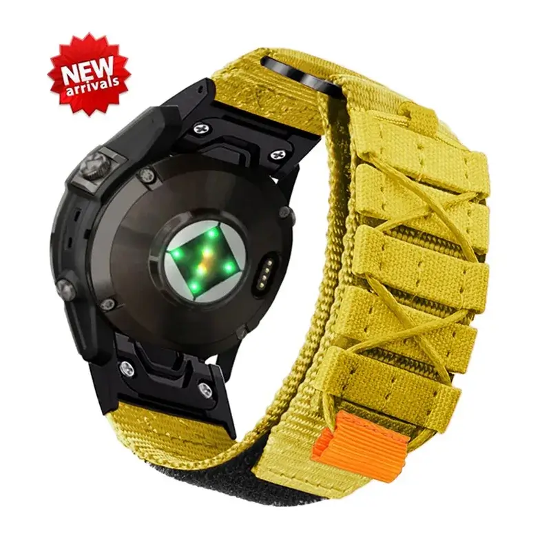 Nylon Klittenband Horlogeband met Verstelbare Sluiting voor Smartwatch 22mm 26mm Premium Ademend Sportief | Sansoti