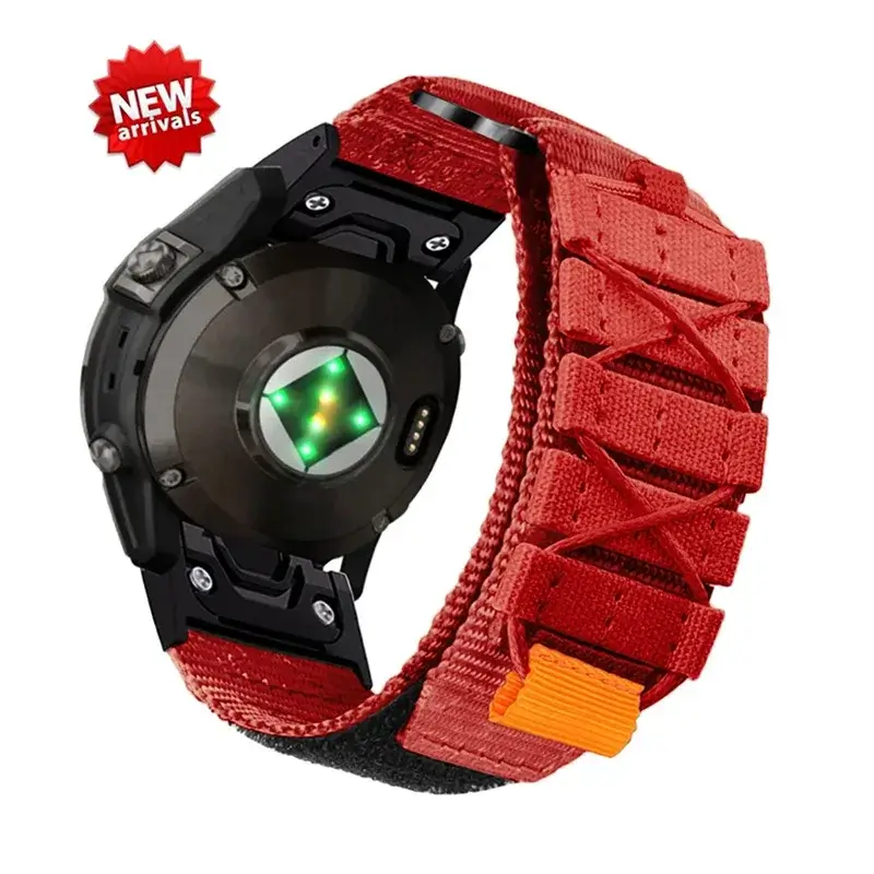 Nylon Klittenband Horlogeband met Verstelbare Sluiting voor Smartwatch 22mm 26mm Premium Ademend Sportief | Sansoti