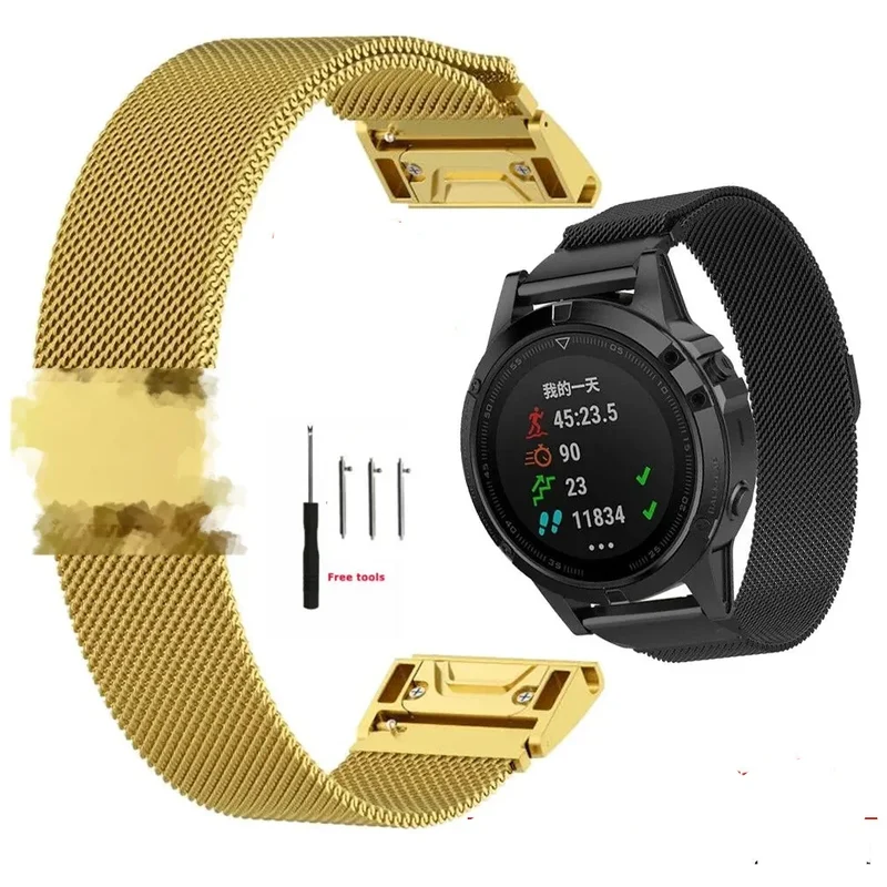 Milanese Metalen Smartwatch Bandje 20 22 26mm Magnetische Sluiting Verstelbaar Ademend Polsband Horlogeband | Sansoti