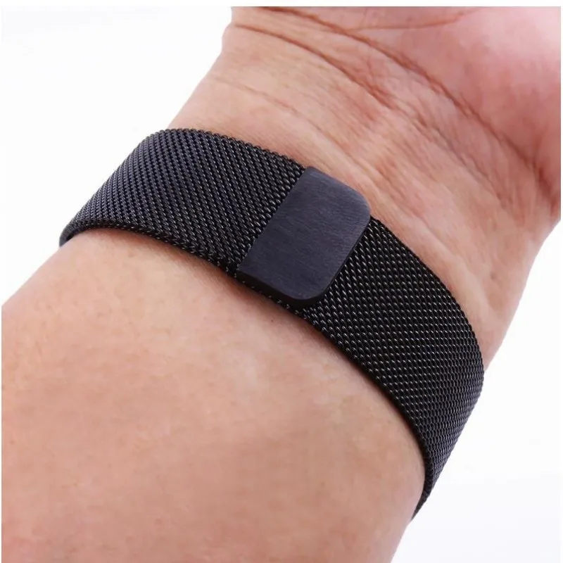 Milanese Metalen Smartwatch Bandje 20 22 26mm Magnetische Sluiting Verstelbaar Ademend Polsband Horlogeband | Sansoti