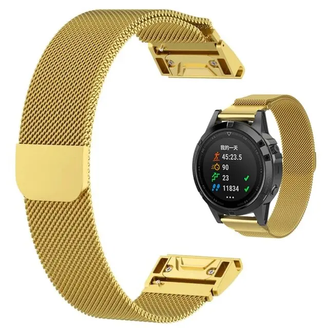 Milanese Metalen Smartwatch Bandje 20 22 26mm Magnetische Sluiting Verstelbaar Ademend Polsband Horlogeband | Sansoti