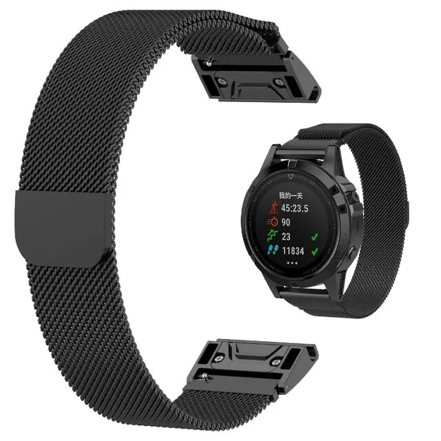 Milanese Metalen Smartwatch Bandje 20 22 26mm Magnetische Sluiting Verstelbaar Ademend Polsband Horlogeband | Sansoti