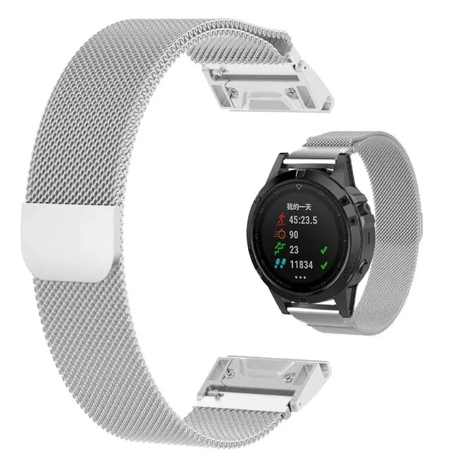 Milanese Metalen Smartwatch Bandje 20 22 26mm Magnetische Sluiting Verstelbaar Ademend Polsband Horlogeband | Sansoti