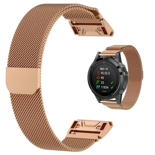 Milanese Metalen Smartwatch Bandje 20 22 26mm Magnetische Sluiting Verstelbaar Ademend Polsband Horlogeband | Sansoti