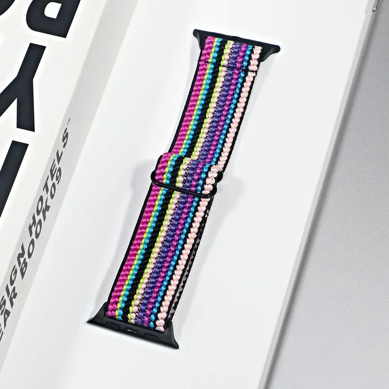 Nylon Sportband voor Smartwatch Ademend Verstelbaar Stijlvol Comfortabel Horloge Bandje voor Dagelijks Gebruik | Sansoti