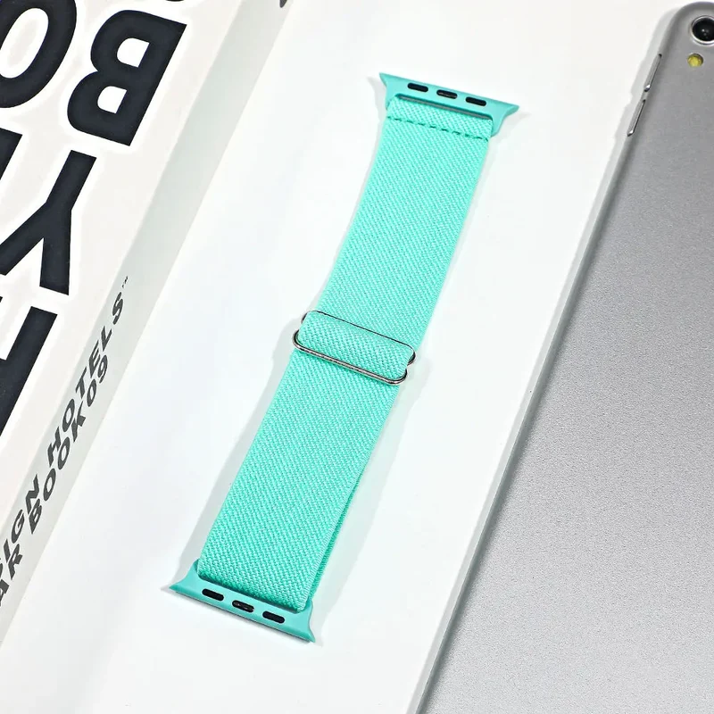 Nylon Sportband voor Smartwatch Ademend Verstelbaar Stijlvol Comfortabel Horloge Bandje voor Dagelijks Gebruik | Sansoti