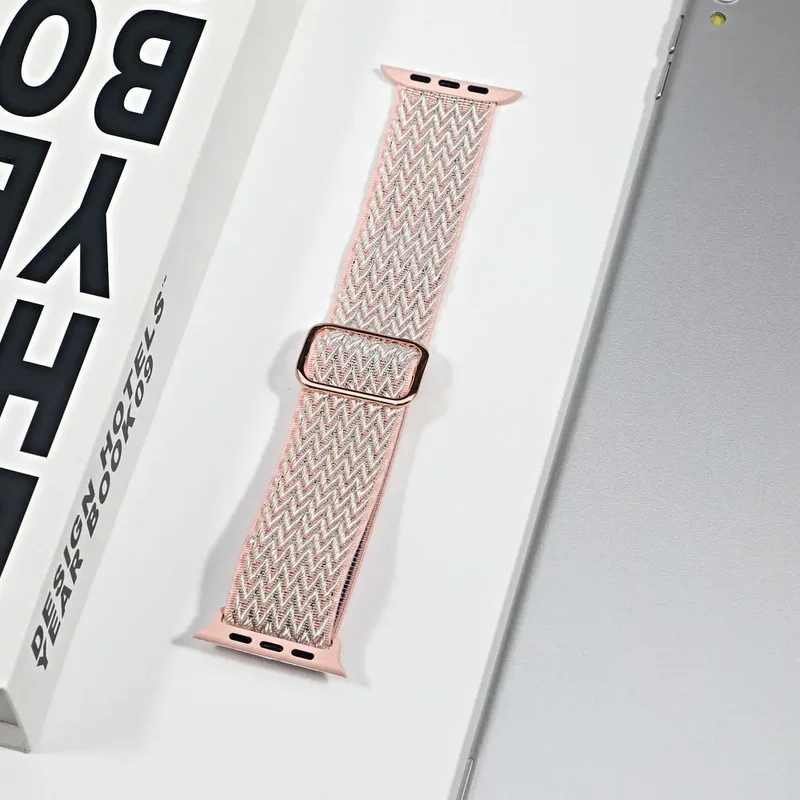 Nylon Sportband voor Smartwatch Ademend Verstelbaar Stijlvol Comfortabel Horloge Bandje voor Dagelijks Gebruik | Sansoti