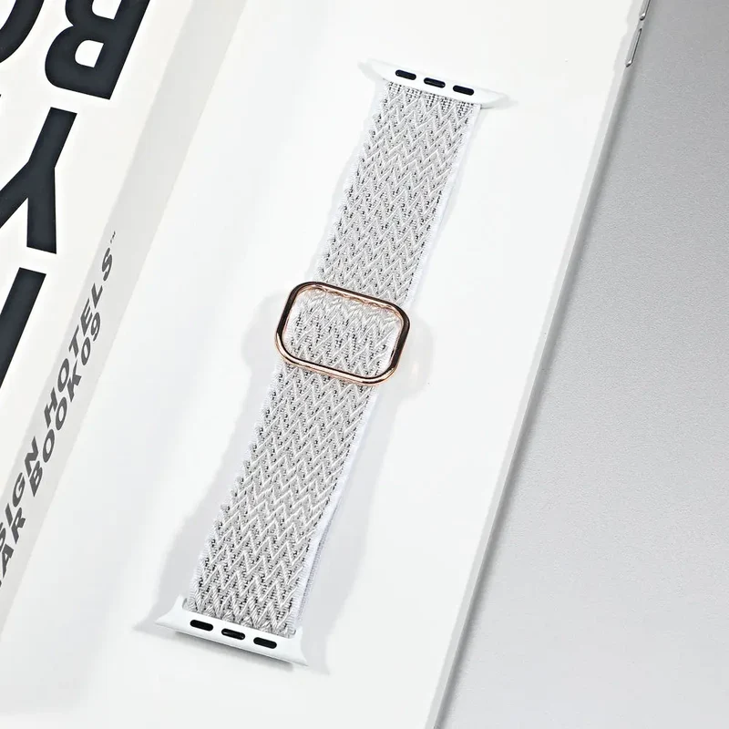 Nylon Sportband voor Smartwatch Ademend Verstelbaar Stijlvol Comfortabel Horloge Bandje voor Dagelijks Gebruik | Sansoti