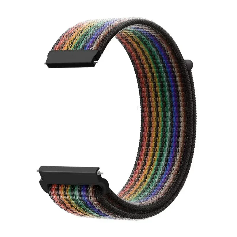 Verstelbare Nylon Sportband voor Smartwatch 20mm 22mm Ademend Polsband Sporthorloge Lichtgewicht Fitness | Sansoti