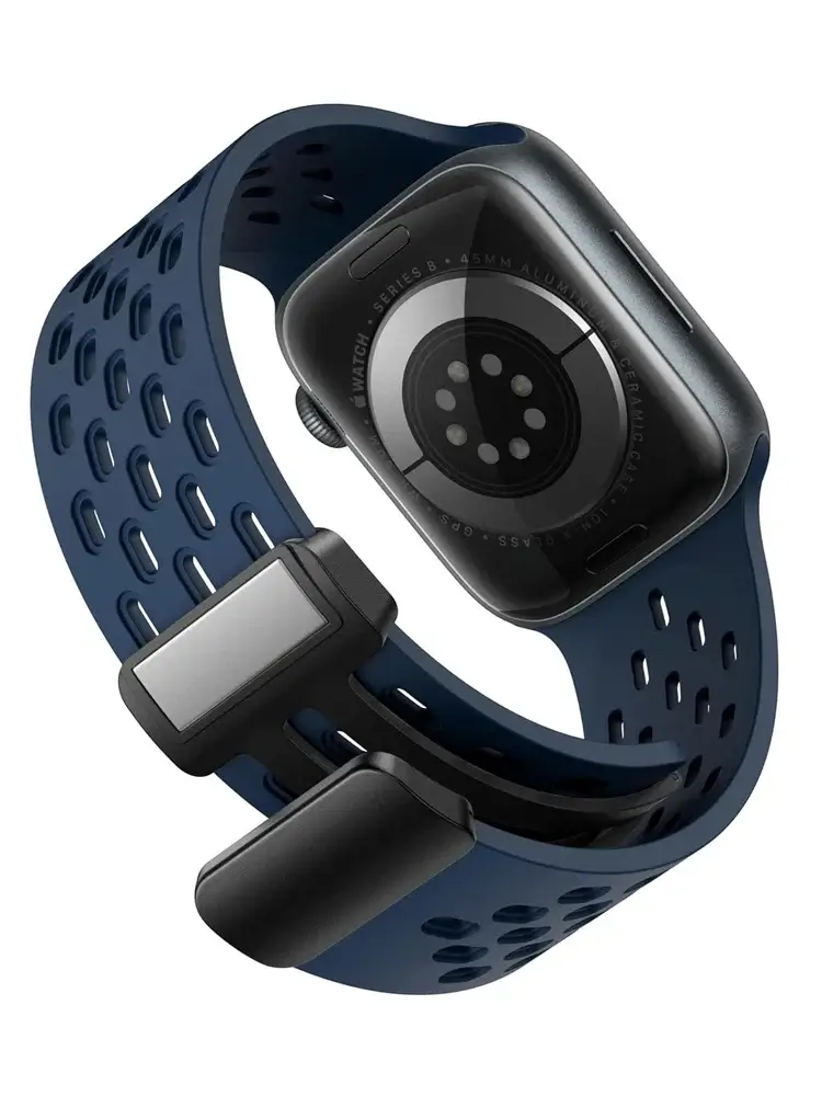 Siliconen Smartwatch Bandje Ademend Magnetisch 38-49mm Verstelbaar Polsband Sport Actief Dagelijks Gebruik | Sansoti