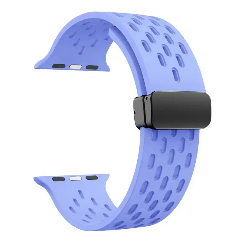 Siliconen Smartwatch Bandje Ademend Magnetisch 38-49mm Verstelbaar Polsband Sport Actief Dagelijks Gebruik | Sansoti
