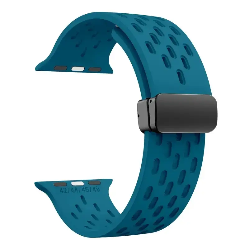 Siliconen Smartwatch Bandje Ademend Magnetisch 38-49mm Verstelbaar Polsband Sport Actief Dagelijks Gebruik | Sansoti