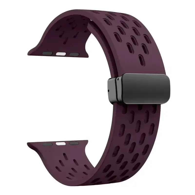 Siliconen Smartwatch Bandje Ademend Magnetisch 38-49mm Verstelbaar Polsband Sport Actief Dagelijks Gebruik | Sansoti