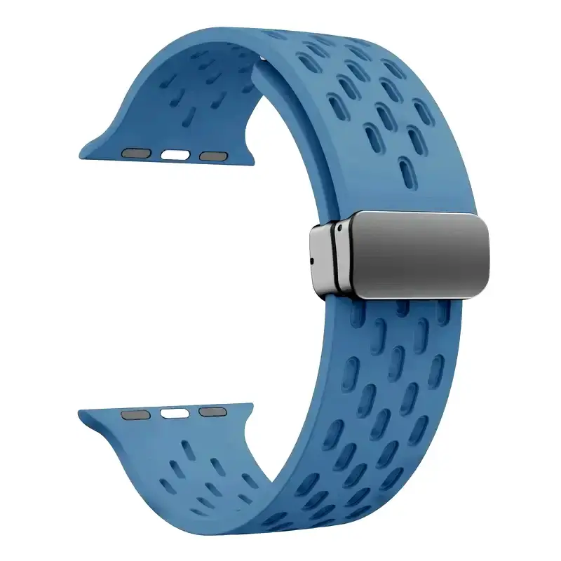 Siliconen Smartwatch Bandje Ademend Magnetisch 38-49mm Verstelbaar Polsband Sport Actief Dagelijks Gebruik | Sansoti