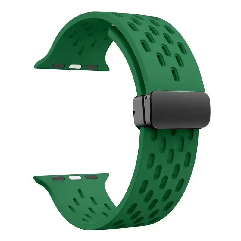 Siliconen Smartwatch Bandje Ademend Magnetisch 38-49mm Verstelbaar Polsband Sport Actief Dagelijks Gebruik | Sansoti