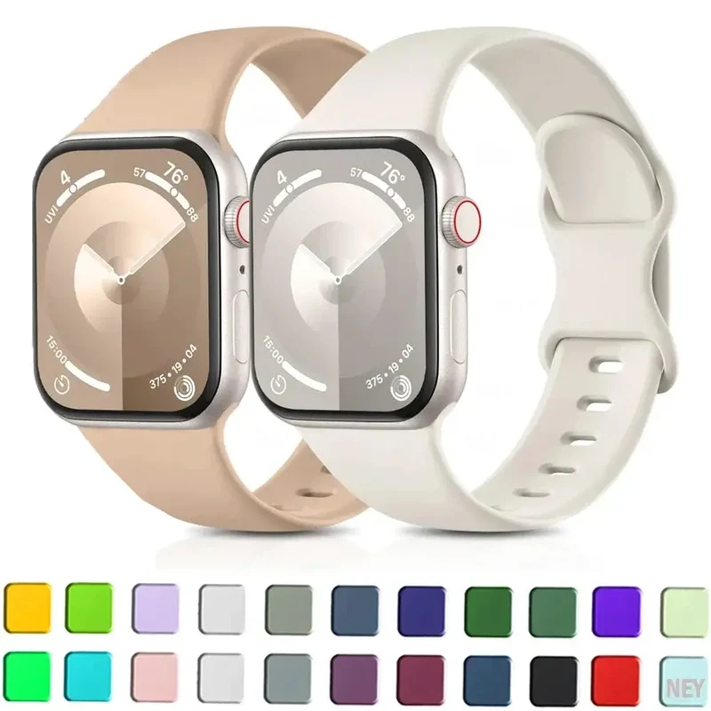 Siliconen Smartwatchband Waterbestendig Flexibel Sportbandje Zachte Horlogeband voor Actief Dagelijks Gebruik | Sansoti