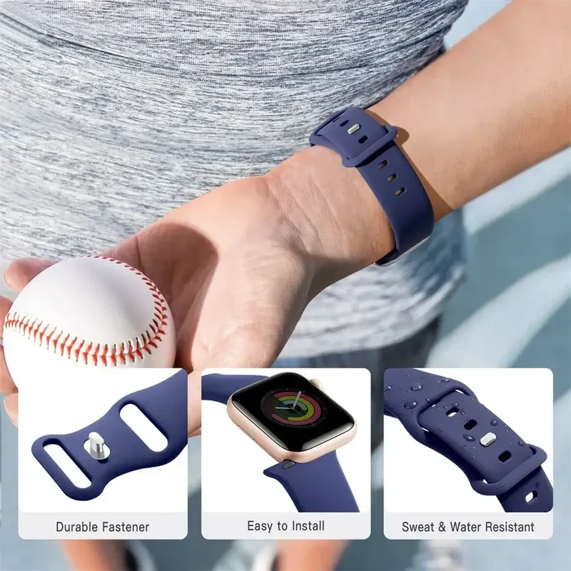 Siliconen Smartwatchband Waterbestendig Flexibel Sportbandje Zachte Horlogeband voor Actief Dagelijks Gebruik | Sansoti