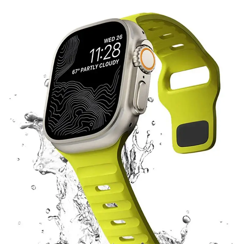 Siliconen Smartwatch Bandje Zachte Pasvorm Verstelbaar Waterdicht Sport Casual Dagelijks Gebruik Horloge | Sansoti