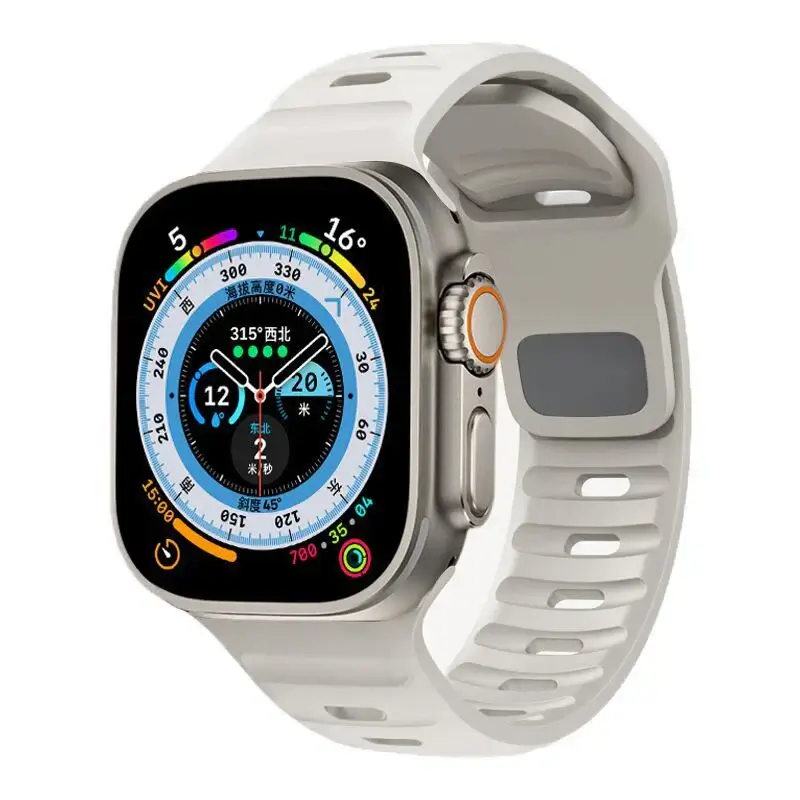 Siliconen Smartwatch Bandje Zachte Pasvorm Verstelbaar Waterdicht Sport Casual Dagelijks Gebruik Horloge | Sansoti