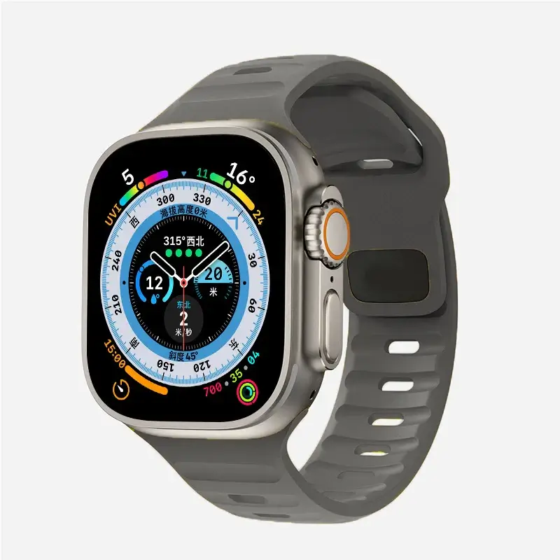 Siliconen Smartwatch Bandje Zachte Pasvorm Verstelbaar Waterdicht Sport Casual Dagelijks Gebruik Horloge | Sansoti