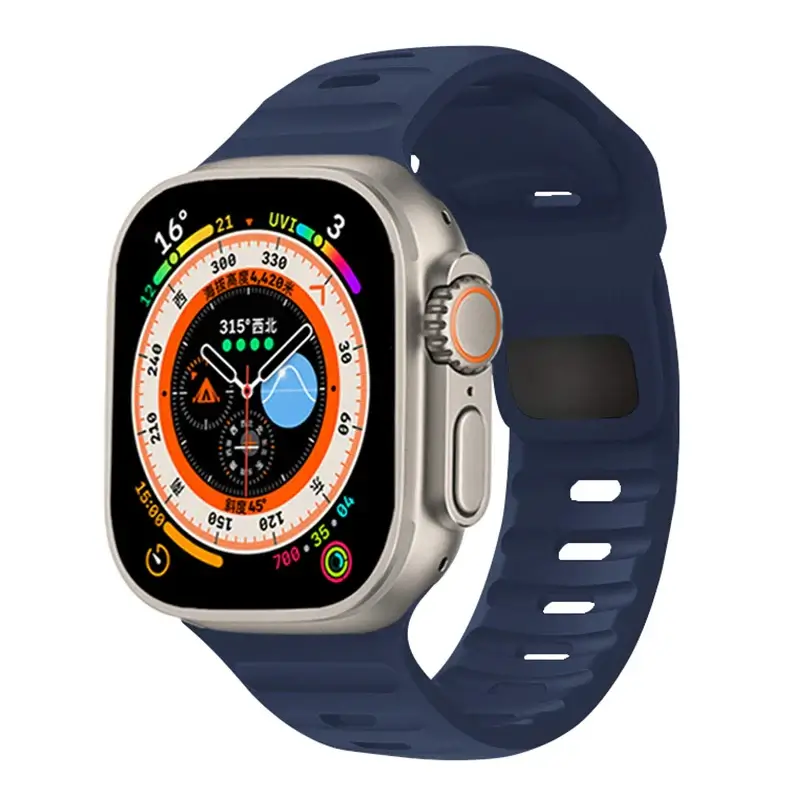 Siliconen Smartwatch Bandje Zachte Pasvorm Verstelbaar Waterdicht Sport Casual Dagelijks Gebruik Horloge | Sansoti