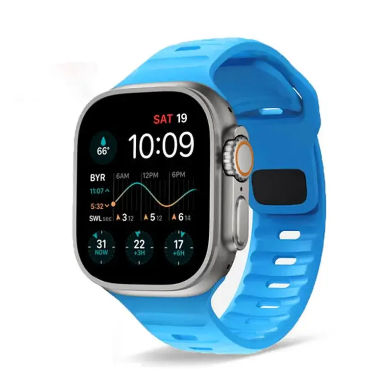 Siliconen Smartwatch Bandje Zachte Pasvorm Verstelbaar Waterdicht Sport Casual Dagelijks Gebruik Horloge | Sansoti