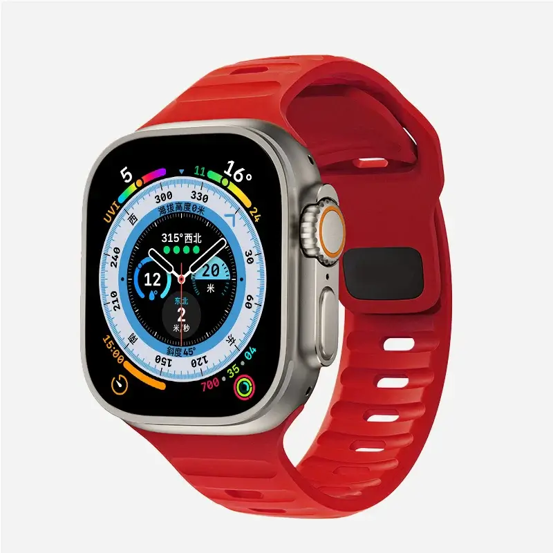 Siliconen Smartwatch Bandje Zachte Pasvorm Verstelbaar Waterdicht Sport Casual Dagelijks Gebruik Horloge | Sansoti