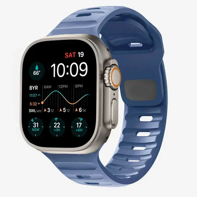 Siliconen Smartwatch Bandje Zachte Pasvorm Verstelbaar Waterdicht Sport Casual Dagelijks Gebruik Horloge | Sansoti