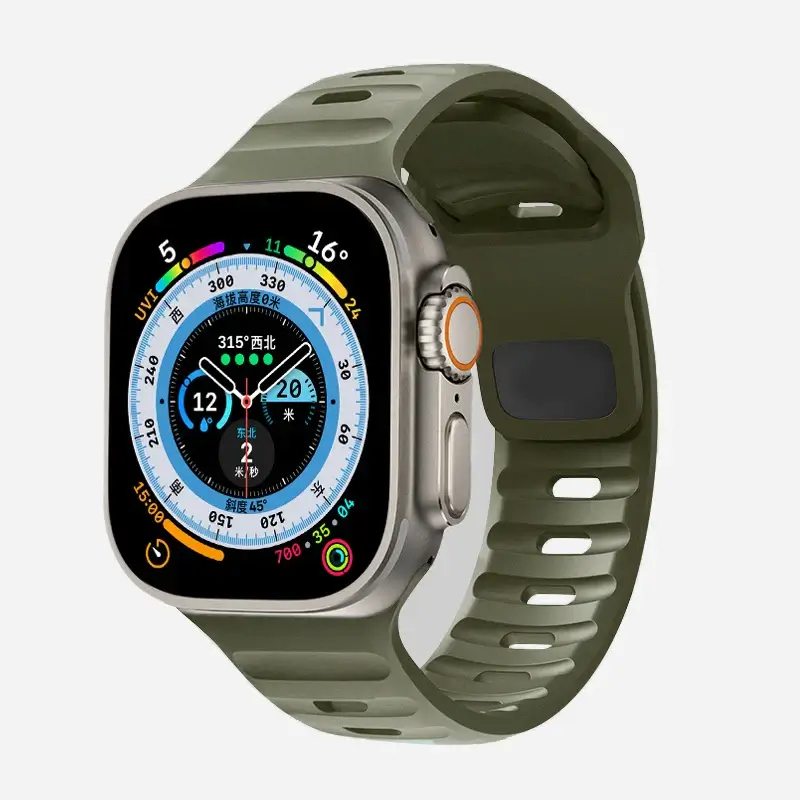 Siliconen Smartwatch Bandje Zachte Pasvorm Verstelbaar Waterdicht Sport Casual Dagelijks Gebruik Horloge | Sansoti