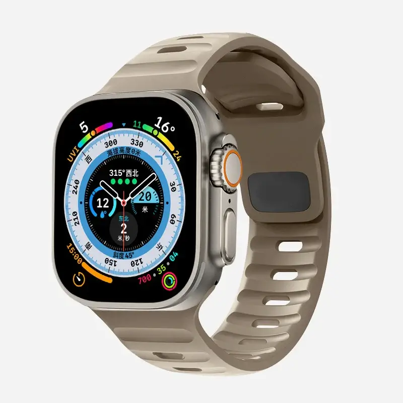 Siliconen Smartwatch Bandje Zachte Pasvorm Verstelbaar Waterdicht Sport Casual Dagelijks Gebruik Horloge | Sansoti