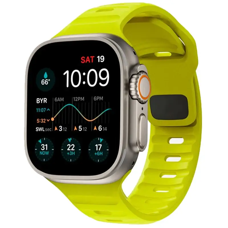 Siliconen Smartwatch Bandje Zachte Pasvorm Verstelbaar Waterdicht Sport Casual Dagelijks Gebruik Horloge | Sansoti