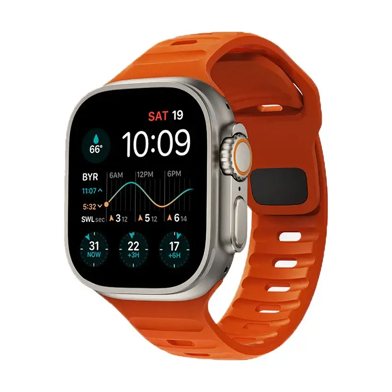 Siliconen Smartwatch Bandje Zachte Pasvorm Verstelbaar Waterdicht Sport Casual Dagelijks Gebruik Horloge | Sansoti