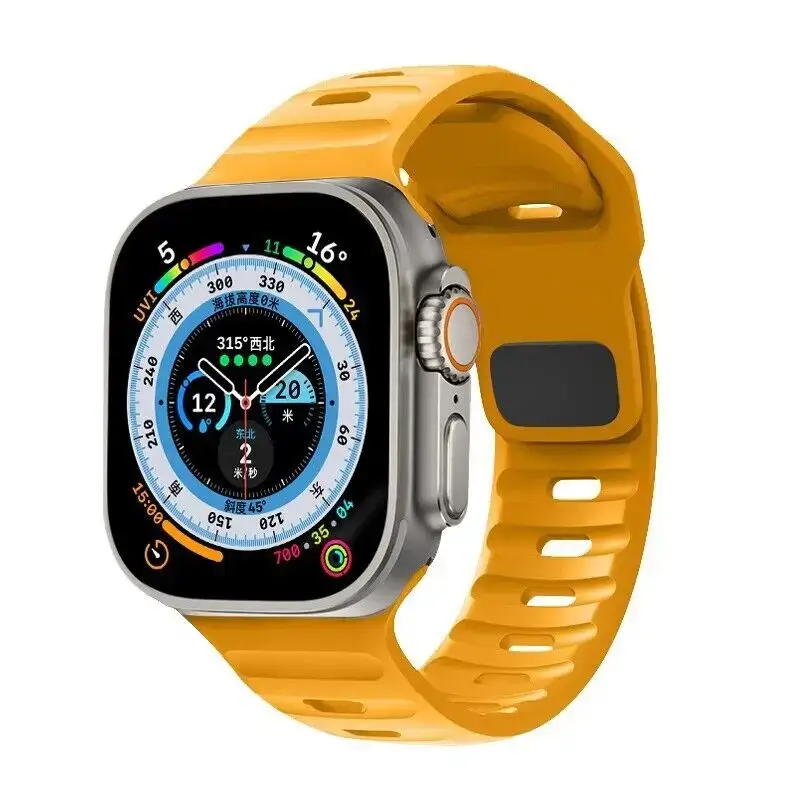 Siliconen Smartwatch Bandje Zachte Pasvorm Verstelbaar Waterdicht Sport Casual Dagelijks Gebruik Horloge | Sansoti