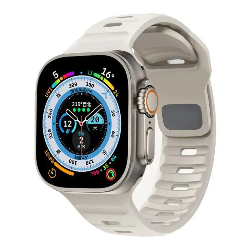 Siliconen Smartwatch Bandje Zachte Pasvorm Verstelbaar Waterdicht Sport Casual Dagelijks Gebruik Horloge | Sansoti